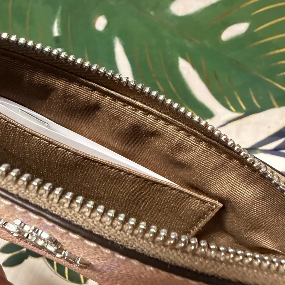 Coach Pastel Rainbow Corner Zip Wristlet NWT